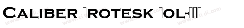 Caliber Grotesk Bol字体转换